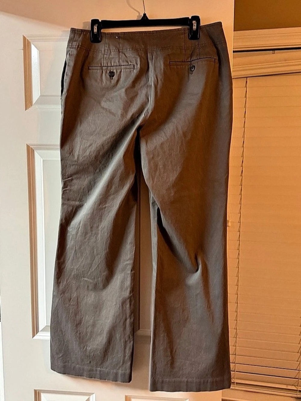LOFT Business Casual pants Size 12 Gray Sailor Trousers - Picture 3 of 5